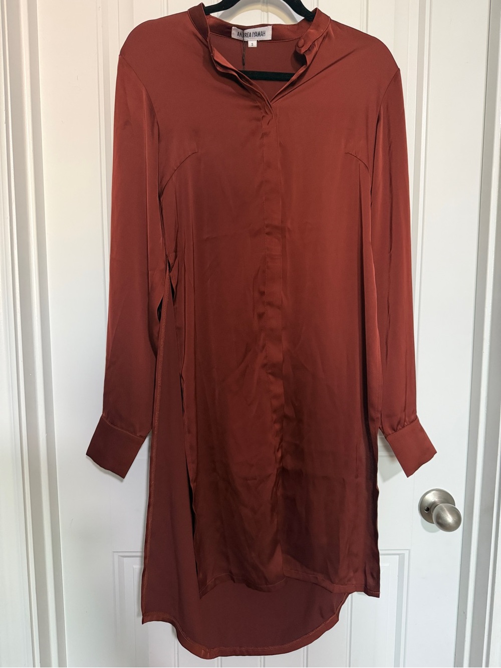 Andrea Iyamah Uchi Tunic Rust Brown Size S / US 6